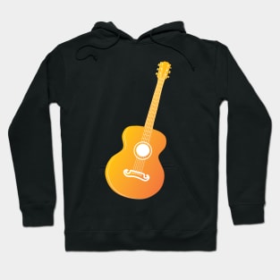 Orange Acoustic guitar Hoodie